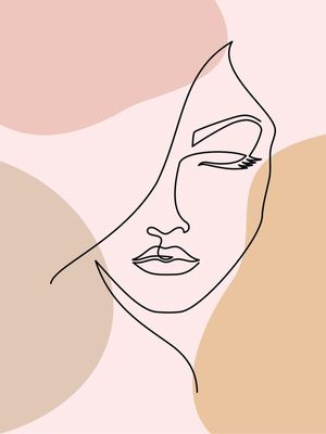 ROSTO MULHER ONE LINE ART 2