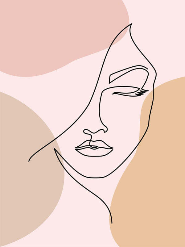 ROSTO MULHER ONE LINE ART 2