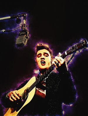 SPIRIT OF THE KING PERFORMING IN THE STUDIO BETTMANN
