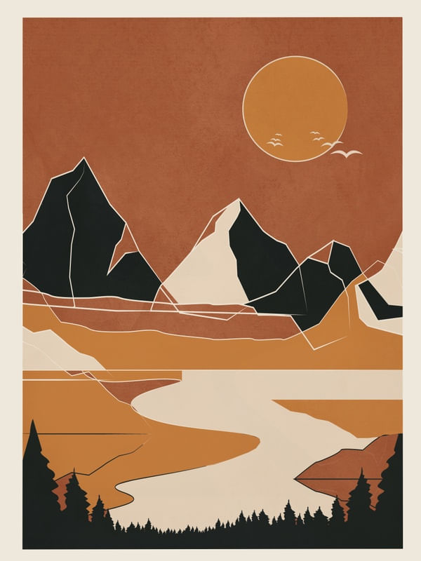 MINIMAL ABSTRACT ART LANDSCAPE 02