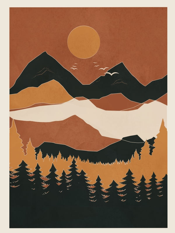MINIMAL ABSTRACT ART LANDSCAPE 03