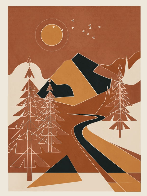 MINIMAL ABSTRACT ART LANDSCAPE 04