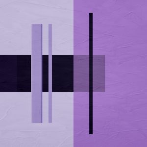 ARTE CONTEMPORANEA QUADRADO COLORIDO DIGITAL LAVENDER - ABSTRATO GEOMETRICO - 720A3-Q
