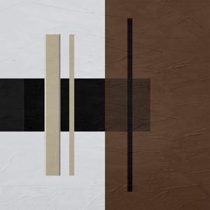 ARTE CONTEMPORANEA QUADRADO COLORIDO PRETO MARROM - ABSTRATO GEOMETRICO - 720A-Q
