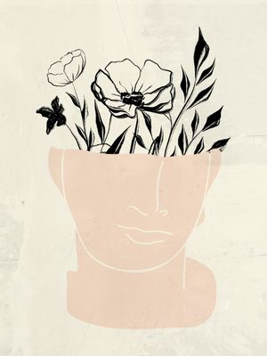 BUSTO COM FLORES
