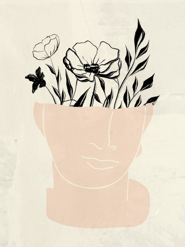 BUSTO COM FLORES