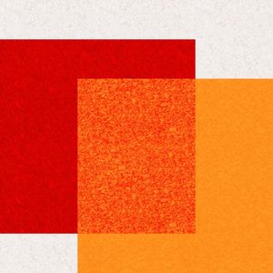SQUARE DETAILS SÉRIE CORES TONS DE LARANJA VERMELHO BRANCO OP 10