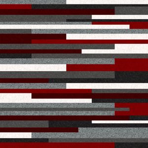 SÉRIE CORES E LISTRAS TONS VERMELHO CINZA BRANCO OP 09