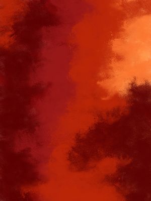 PINTURA EM TEXTURA ABSTRATA SÉRIE CORES TONS DE LARANJA E VERMELHO OP 05