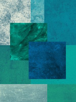 CORES E FORMAS ARTE TONS AZUL VERDE TURQUESA OP 41