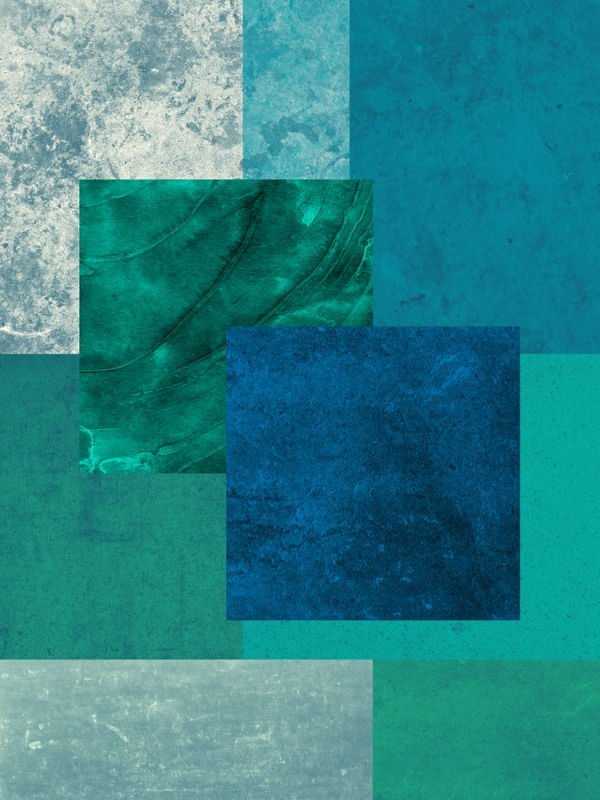 CORES E FORMAS ARTE TONS AZUL VERDE TURQUESA OP 41