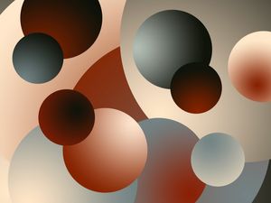 QUADRO SÉRIE GEOMETRICA CÍRCULOS DEGRADÊ CINZA VERMELHO TERRACOTA OP 06