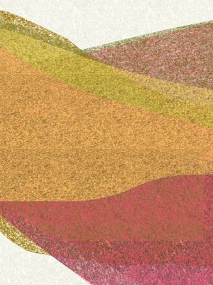 SÉRIE LIGAÇÕES ABSTRATAS FLUIDO CORES TONS VERDE AMARELO E ROSA OP 06
