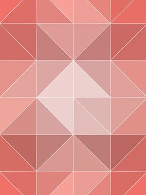 TRIANGULOS - LIVING CORAL PANTONE