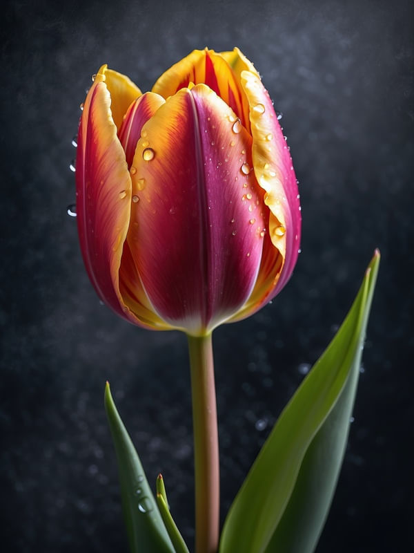 TULIPA EXÓTICA RED BY AI