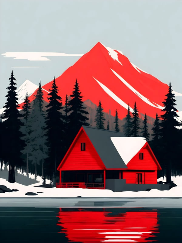 MONTANHAS VERMELHO II BY AI