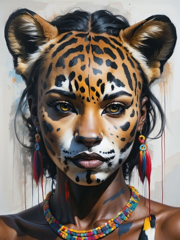 MULHER LEOPARDO BY AI
