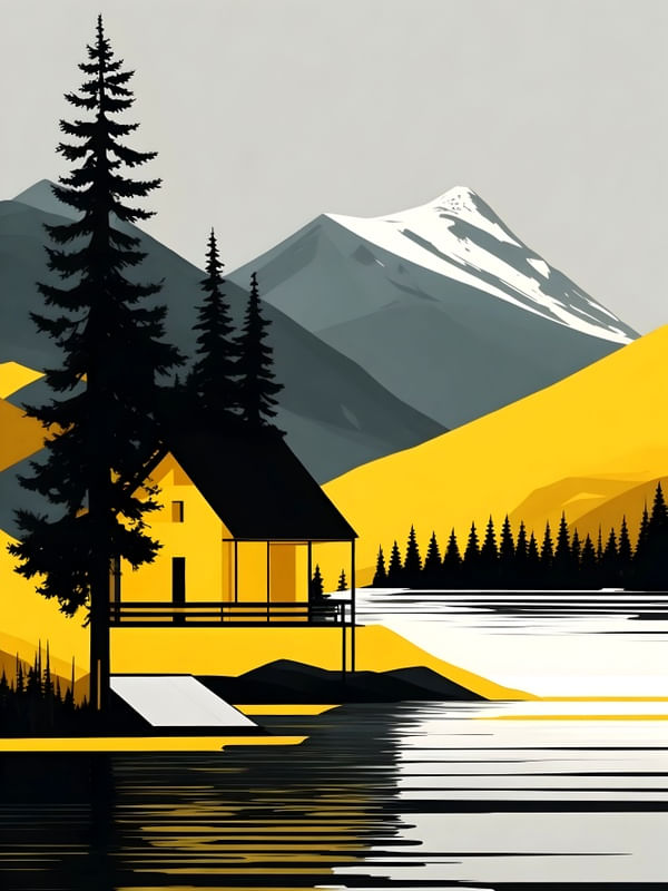 MONTANHAS AMARELO BY AI