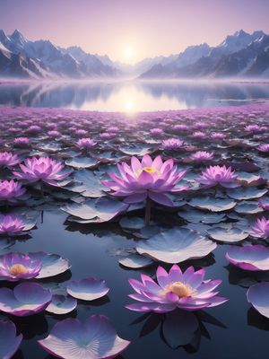 IN WINTER WITH SOFT SUNLIGHT AND A VAST AND BOUNDLESS