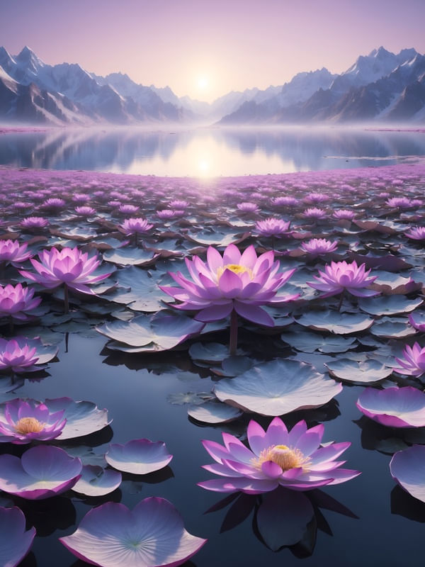 IN WINTER WITH SOFT SUNLIGHT AND A VAST AND BOUNDLESS