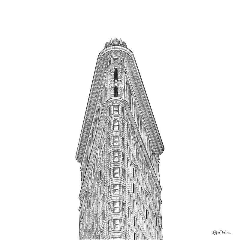 SKETCH FLATIRON BUILDING