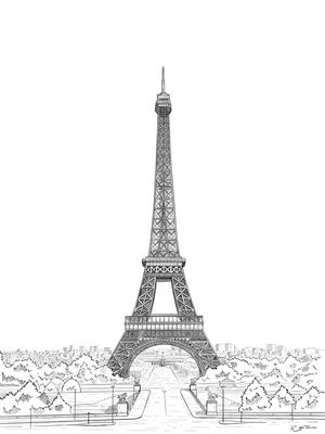 SKETCH EIFFEL TOWER