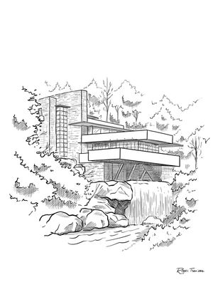 SKETCH DA CASA DA CASCATA