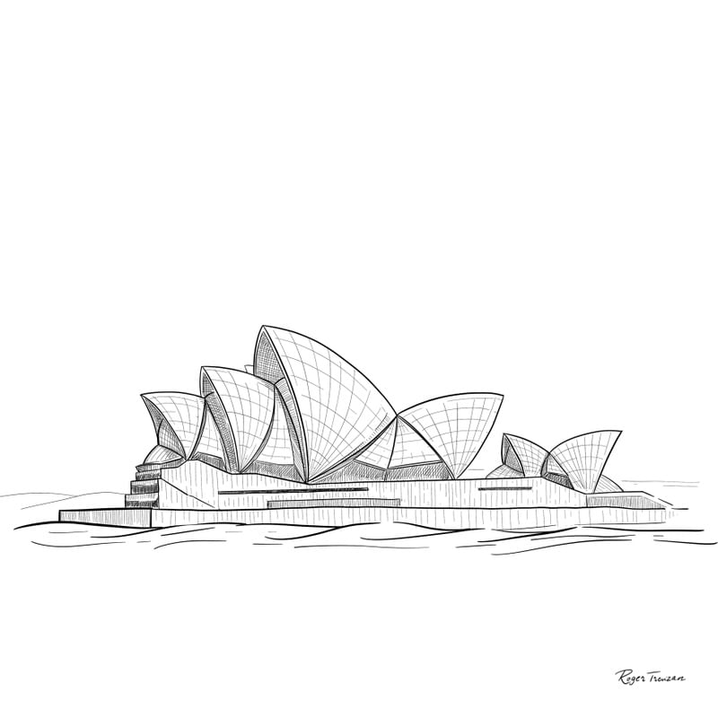 SKETCH DA ÓPERA DE SYDNEY