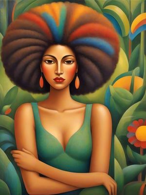CABELO AFRO I INSPIRATION TARSILA BY AI