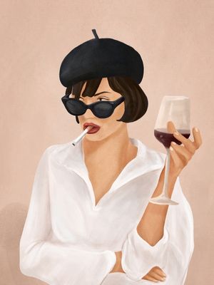 GLASS OF WINE