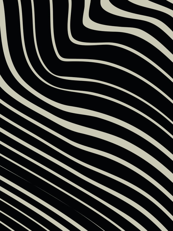 ECOS ABSTRATOS LINHAS TURVAS EM PRETO E BEGE