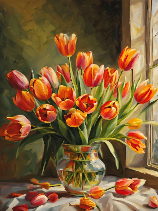 TULIPAS NA JANELA BY AI