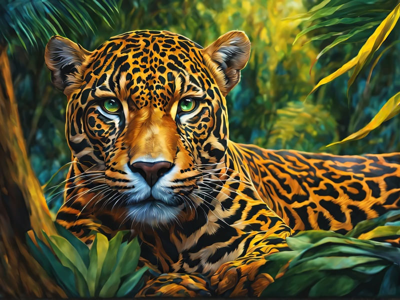 ONÇA NA SELVA BY AI