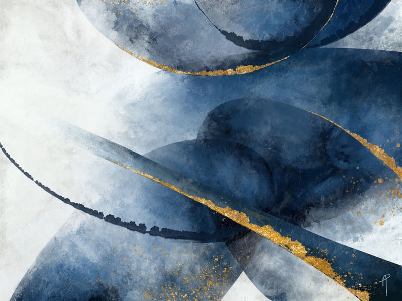BLUE AND GOLD