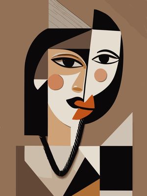 MULHER CUBISMO BY IA