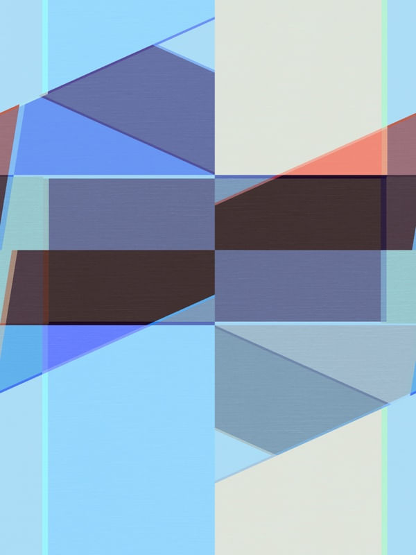 TANGRAM - ABSTRATO GEOMÉTRICO BA04 - NEON BLUE