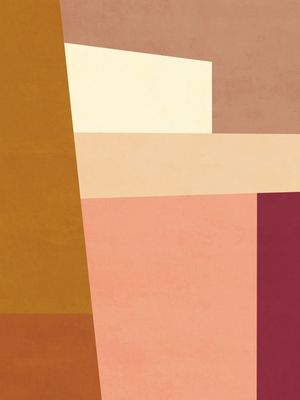 COMPOSITION OF SHAPES AND COLORS - WARM TONES 02