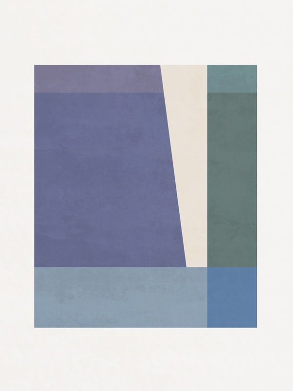 COMPOSITION OF SHAPES AND COLORS - COOL TONES 01