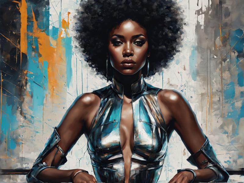 BELEZA AFRO FUTURISTA I BY AI