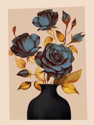 FLOWERS IN VASE 1