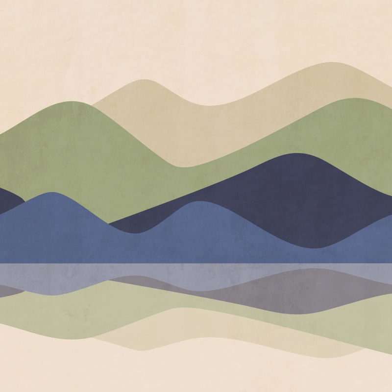 MINIMALIST ABSTRACT ART - COLORFUL MOUNTAINS 01