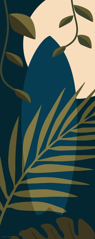 BOTANICOOL SURFBOARD MIDNIGHT