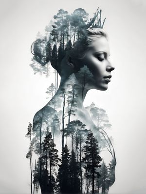 DAMA DO BOSQUE BY AI