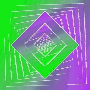 PURPLE GREEN SQUARE