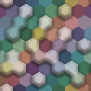 COLORED HEXAGON 3D