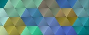 HEXÁGONOS VERDE E AZUL