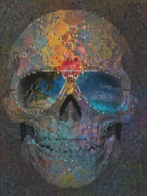SUMMER SKULL MOSAIC