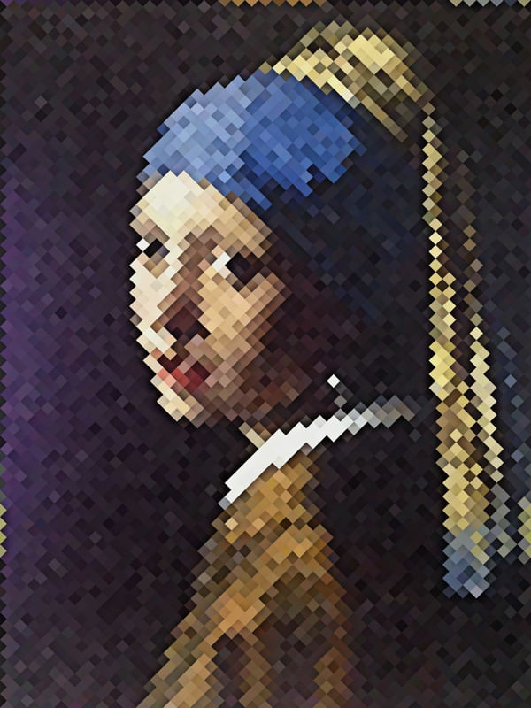 PIXEL SERIES - MOÇA DO BRINCO DE PÉROLA