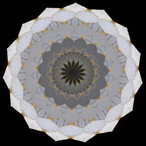 MANDALA CINZA 5