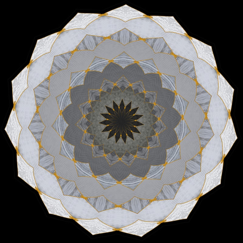 MANDALA CINZA 5